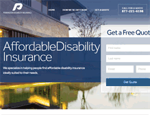Tablet Screenshot of penningtondisabilityinsurance.com